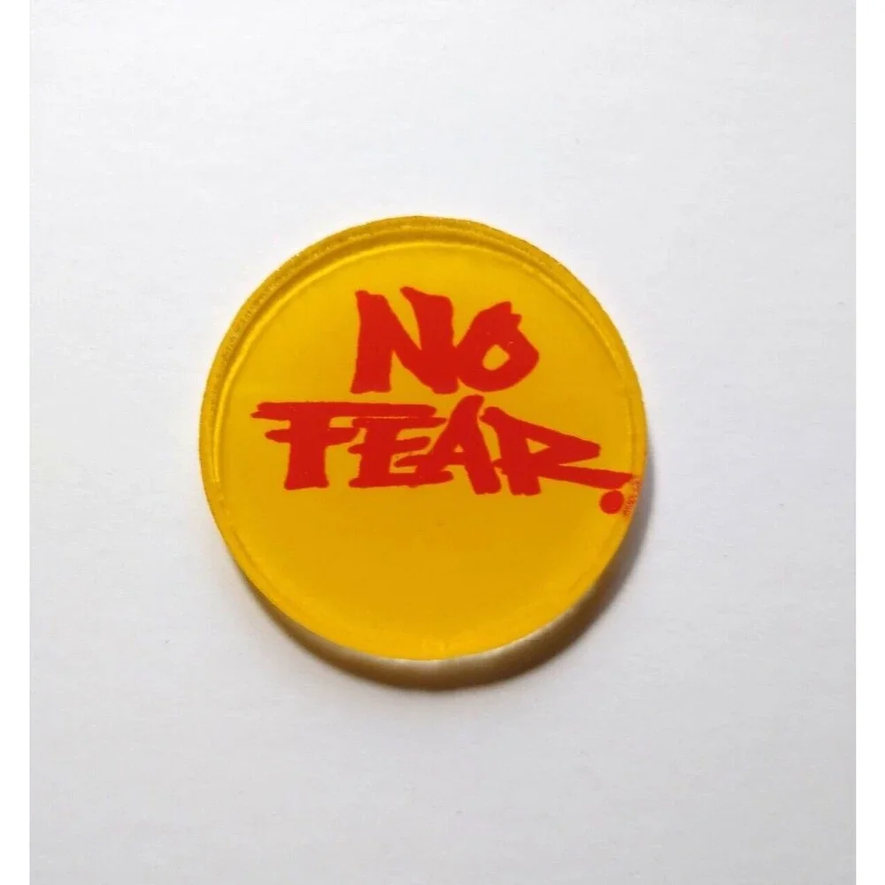 No Fear Pinball Machine Promo Plastic Disc 1995 Vintage Original Retro Game